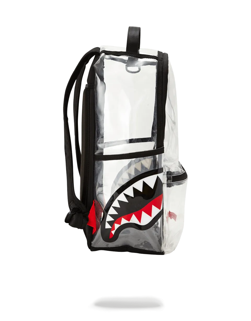 20/20 VISION DOUBLE CARGO SIDE SHARK CLEAR BACKPACK