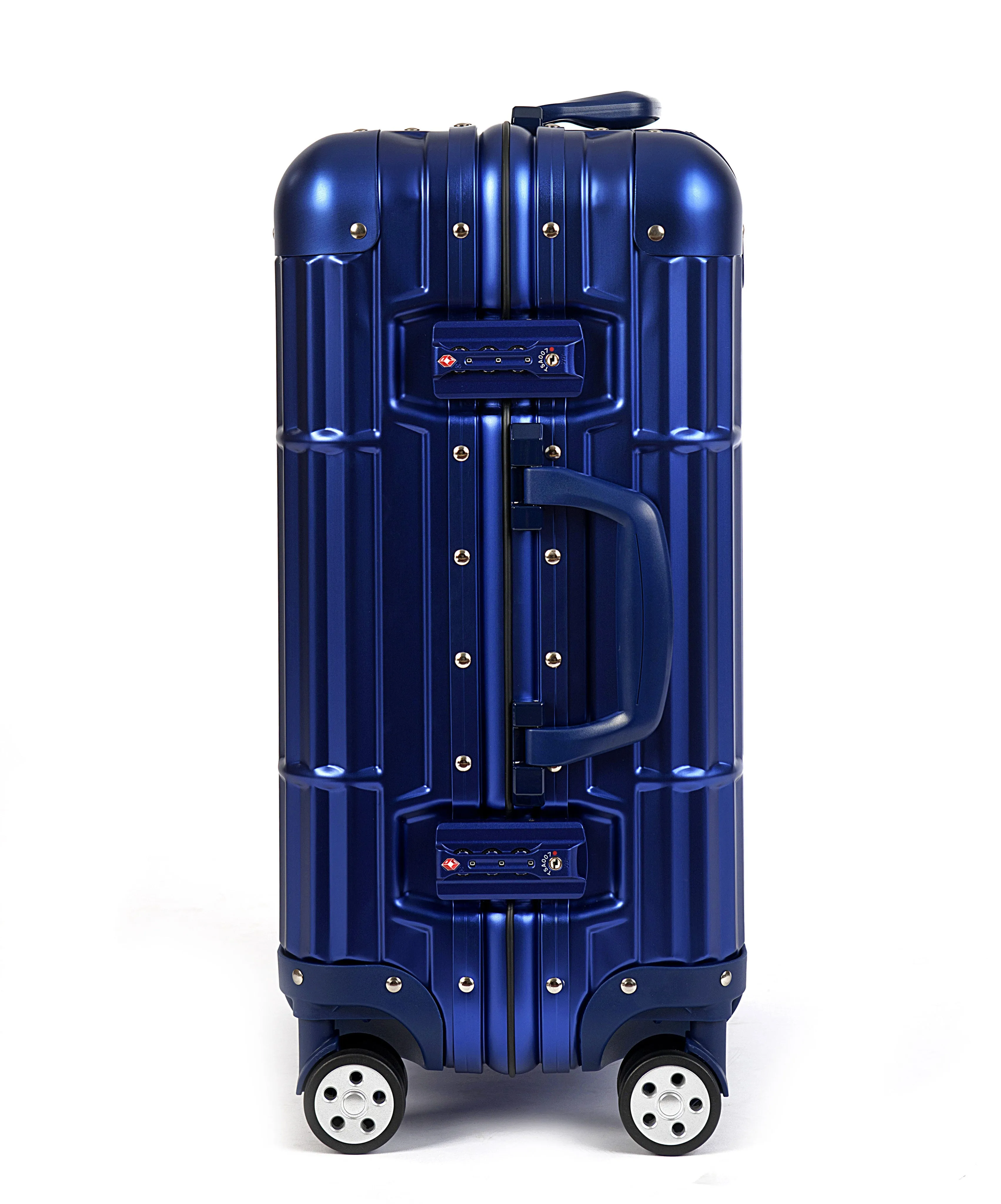 20" Aluminum Luggage Carry-On (Blue)