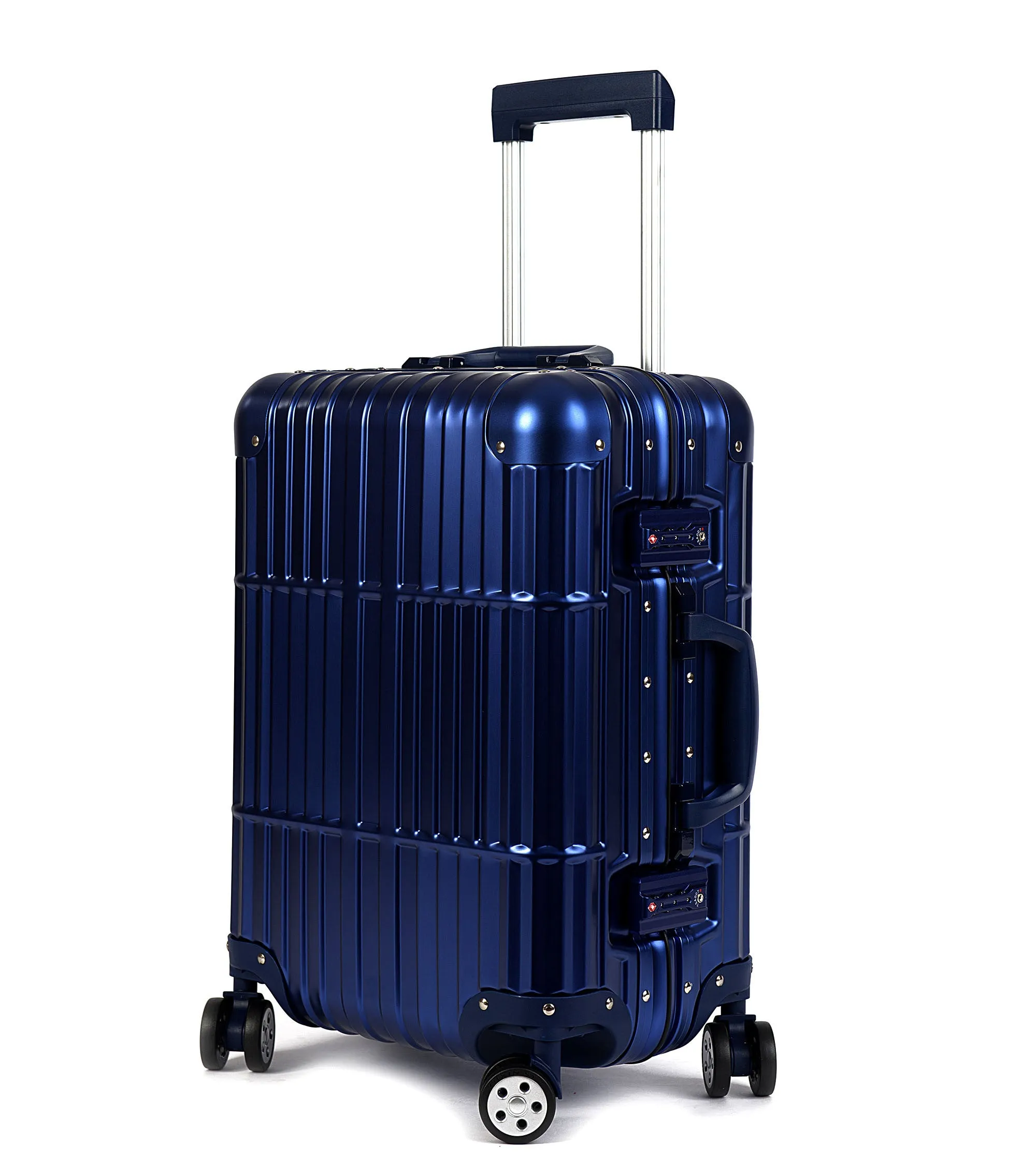 20" Aluminum Luggage Carry-On (Blue)