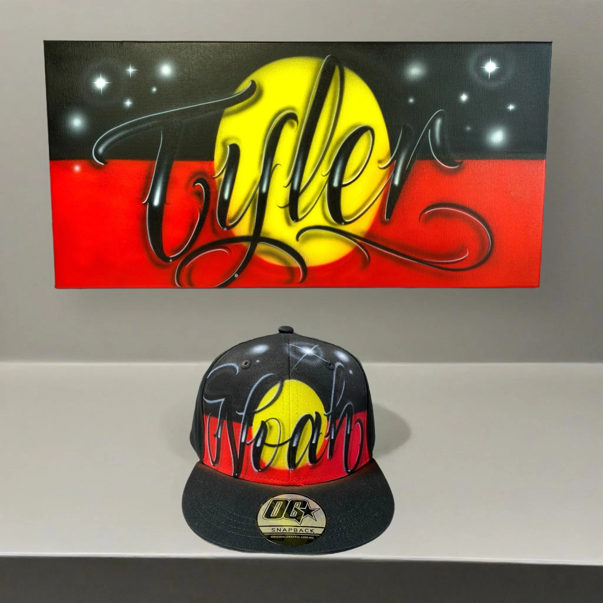 Aboriginal Flag Canvas and Cap Combo (3)