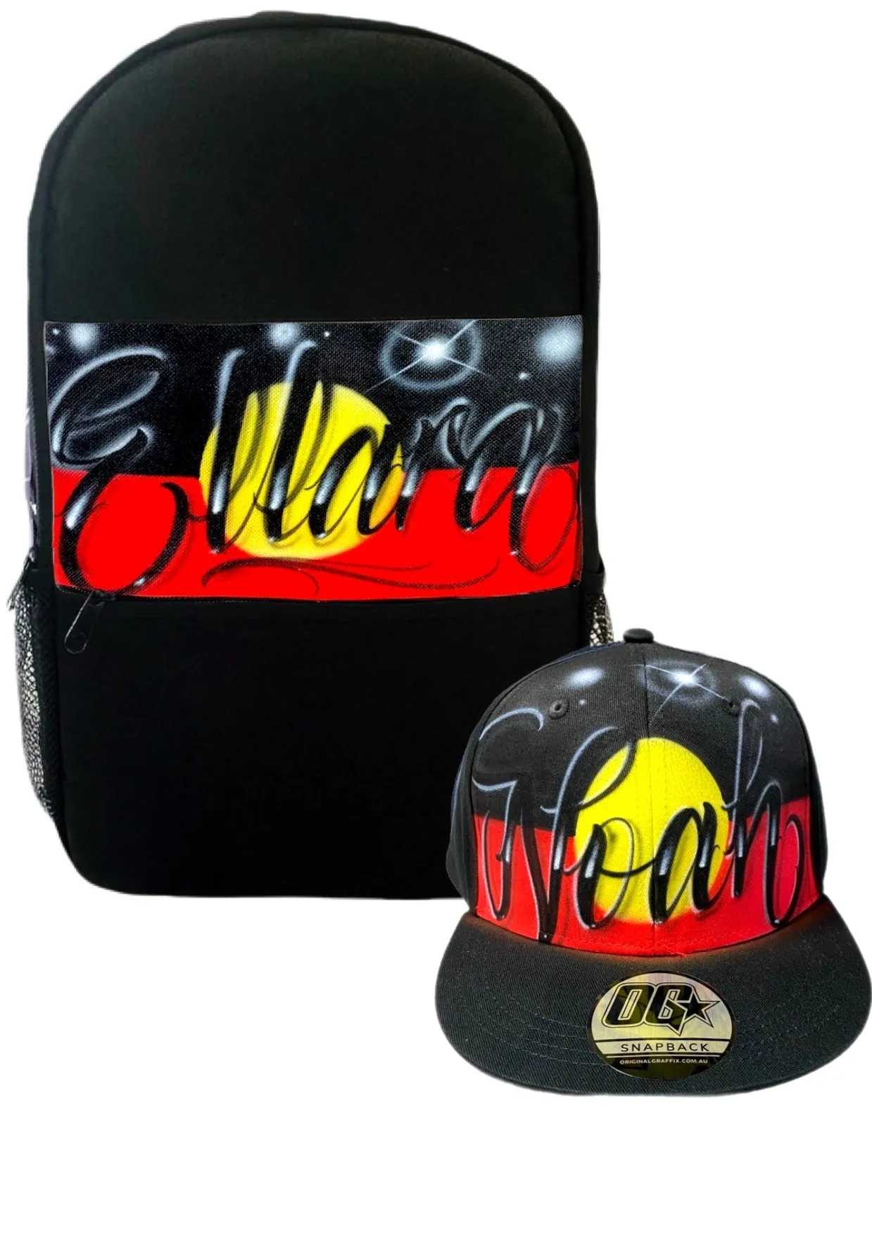 Aboriginal Flag Style Backpack and Cap Combo (Combo2)