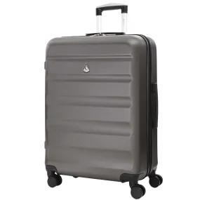 Aerolite 25" (69x50x27cm) Medium Lightweight Hard Shell Checked In Hold Luggage Suitcase with 8 Wheels, 82L Capacity