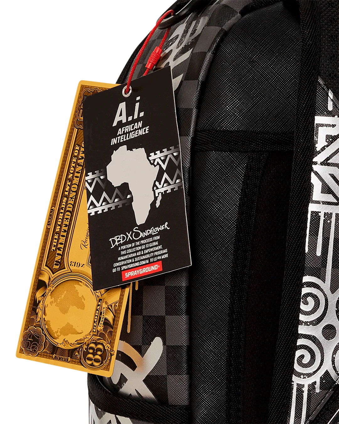 AFRICAN INTELLIGENCE 9 POWER GLYPHICS BACKPACK - SANDFLOWER COLLAB