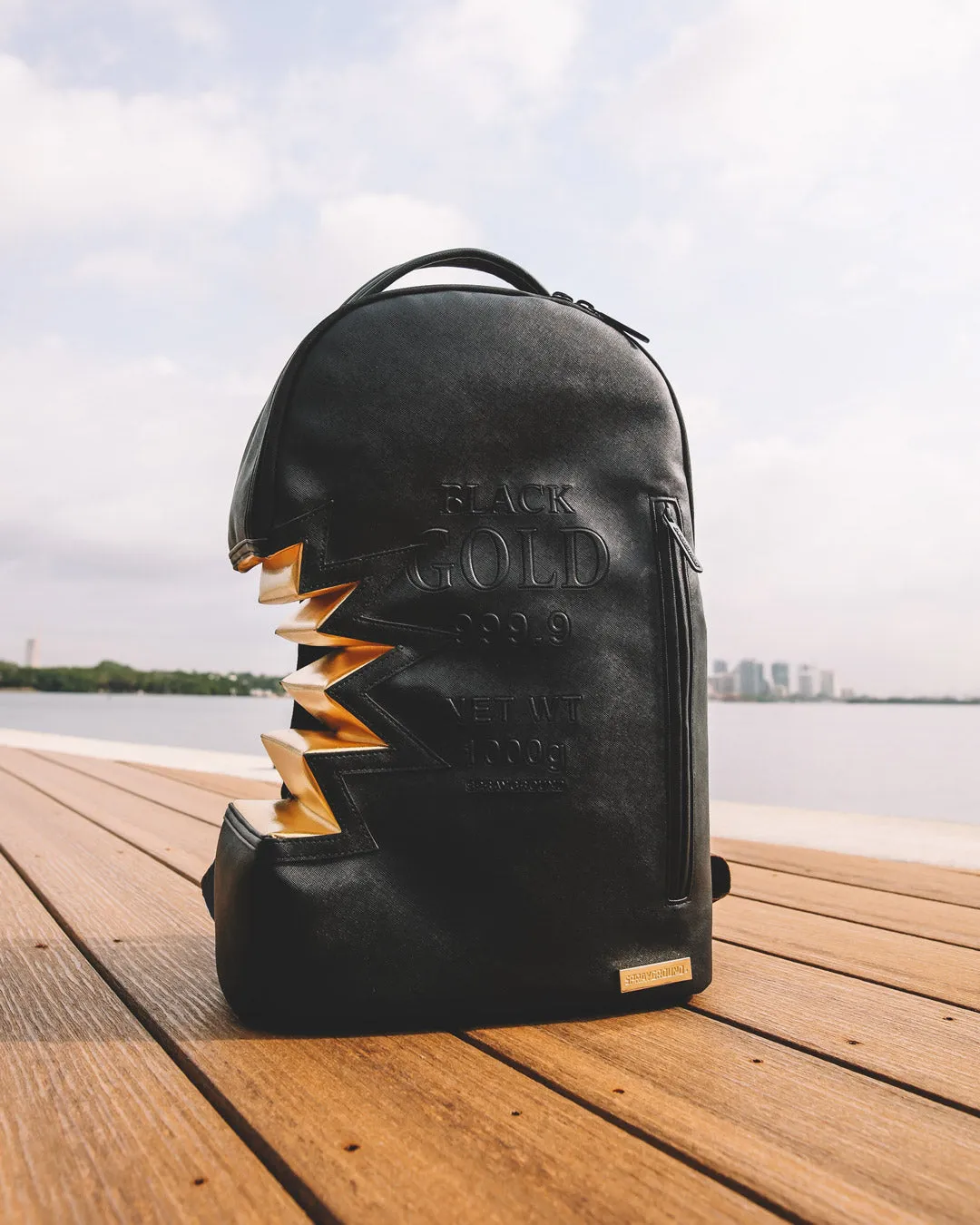 A.i.3 SHARK BITE BLACK GOLD BACKPACK (DLXV)