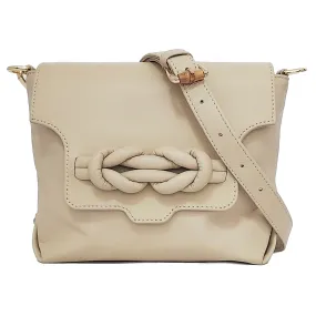 Amara Knot Satchel - Latte