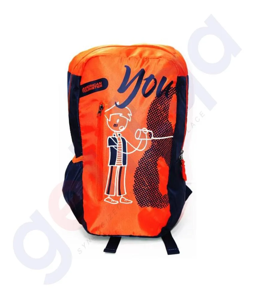 AMERICAN TOURISTER AMT BFF BACKPACK 03 ORANGE SCHOOL BAG