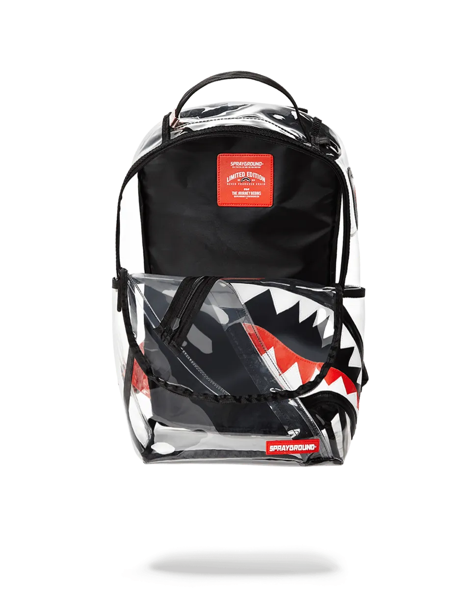 ANGLED 20/20 VISION SHARK CLEAR BACKPACK