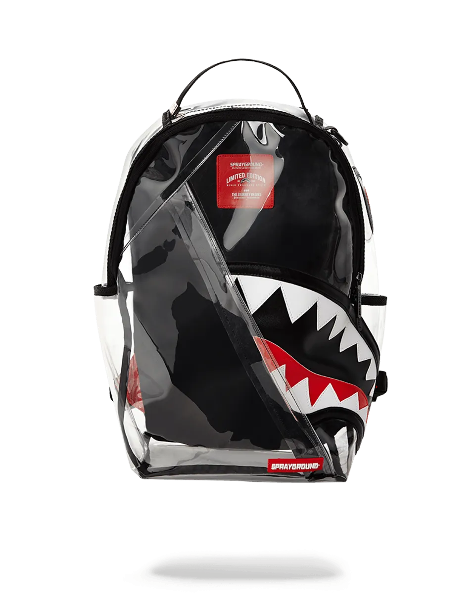 ANGLED 20/20 VISION SHARK CLEAR BACKPACK