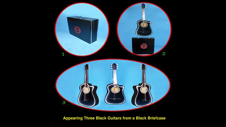 Appearing Guitars from Briefcase (3/Black)