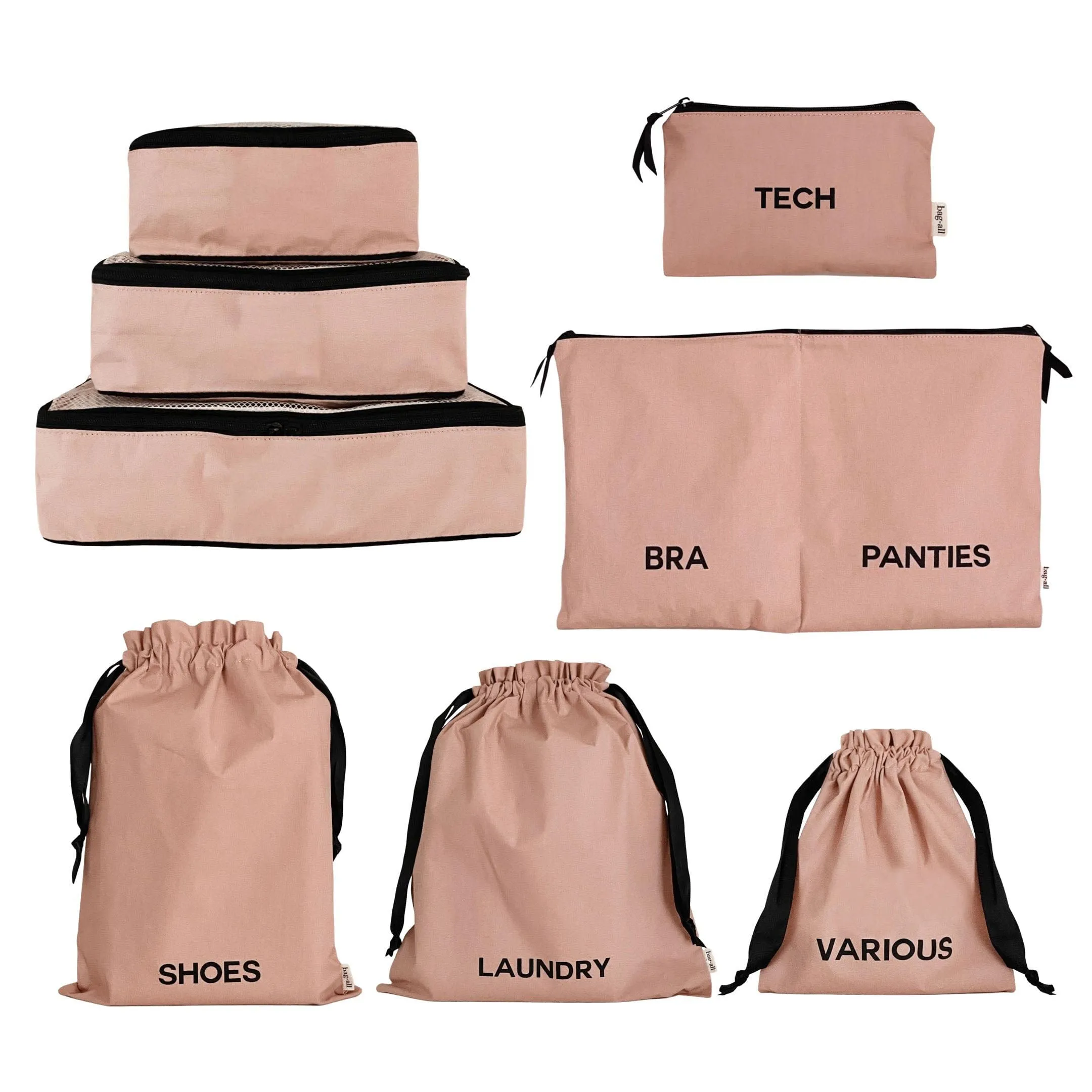 BA Travel Set, 8-pack Pink/Blush