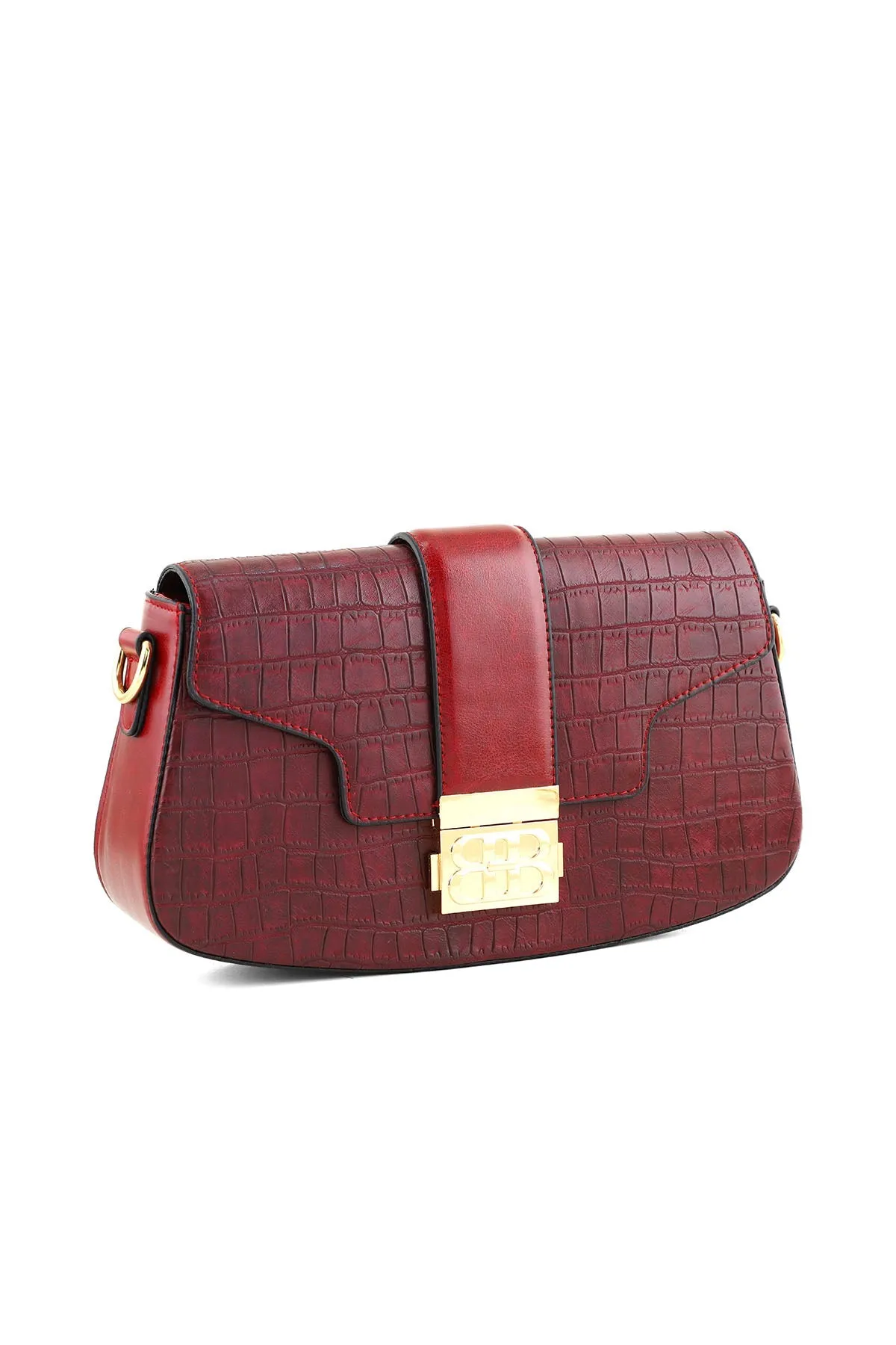 Baguette Shoulder Bags B14975-Maroon