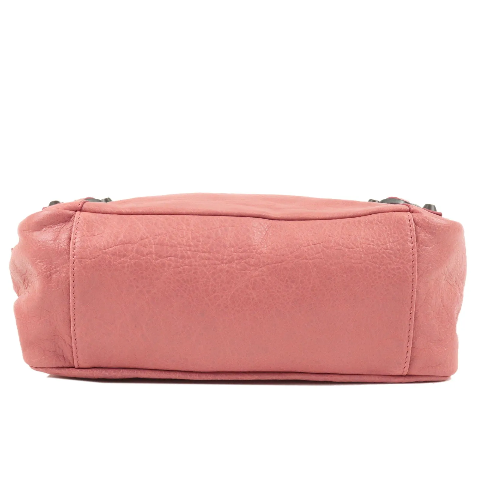 BALENCIAGA Leather The Getaway One-Shoulder Bag Pink 309935