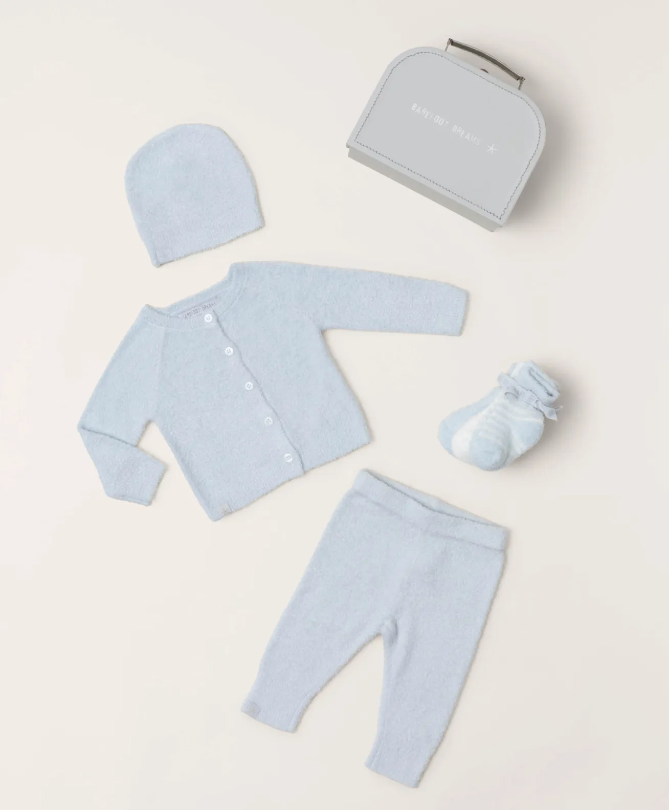 Barefoot Dreams - Cozychic Lite Classic Newborn Set in Blue