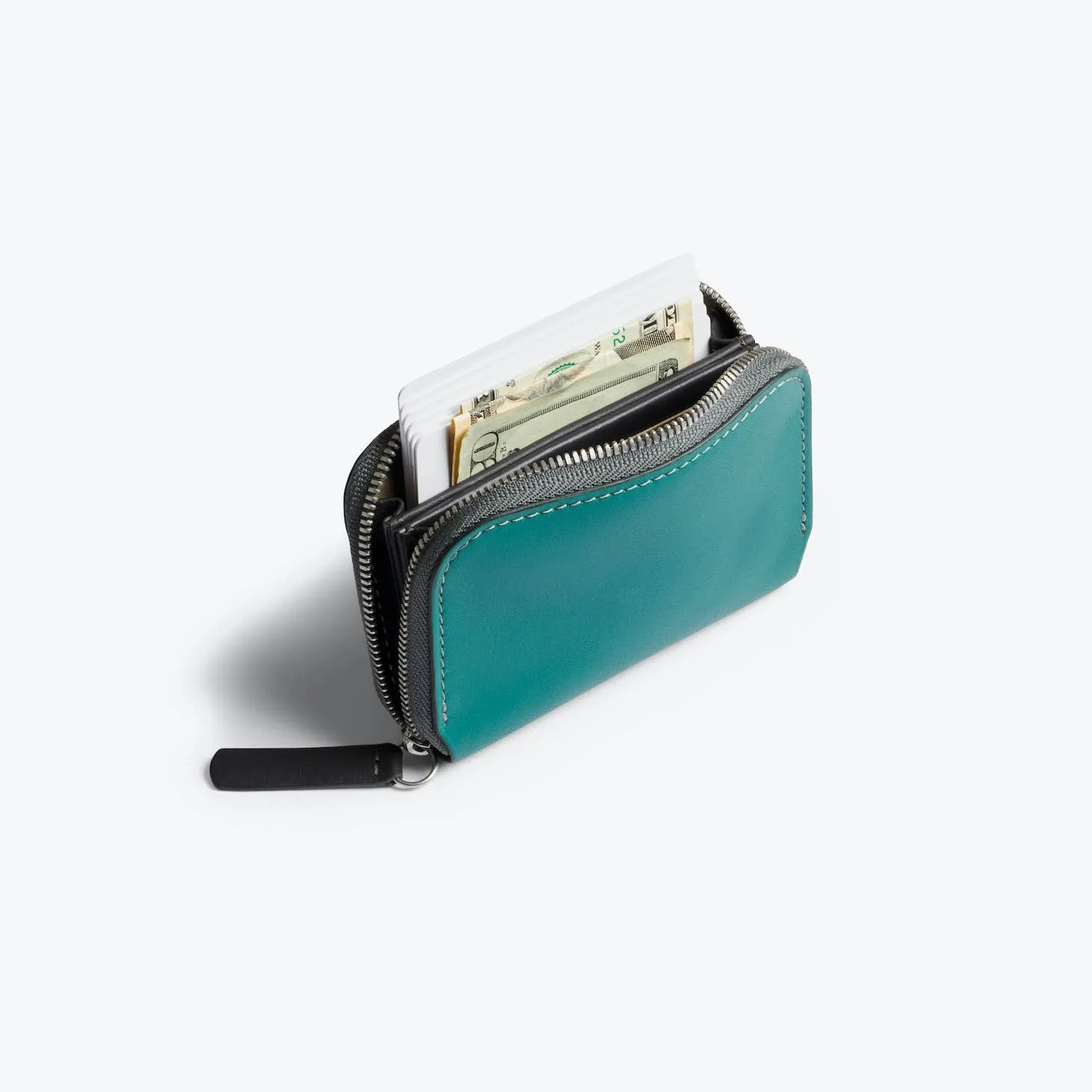 Bellroy Folio Mini | Unisex Leather Zip Wallet, Magnetic Pouch