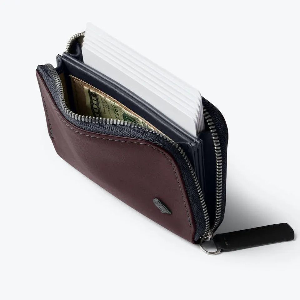 Bellroy Folio Mini | Unisex Leather Zip Wallet, Magnetic Pouch