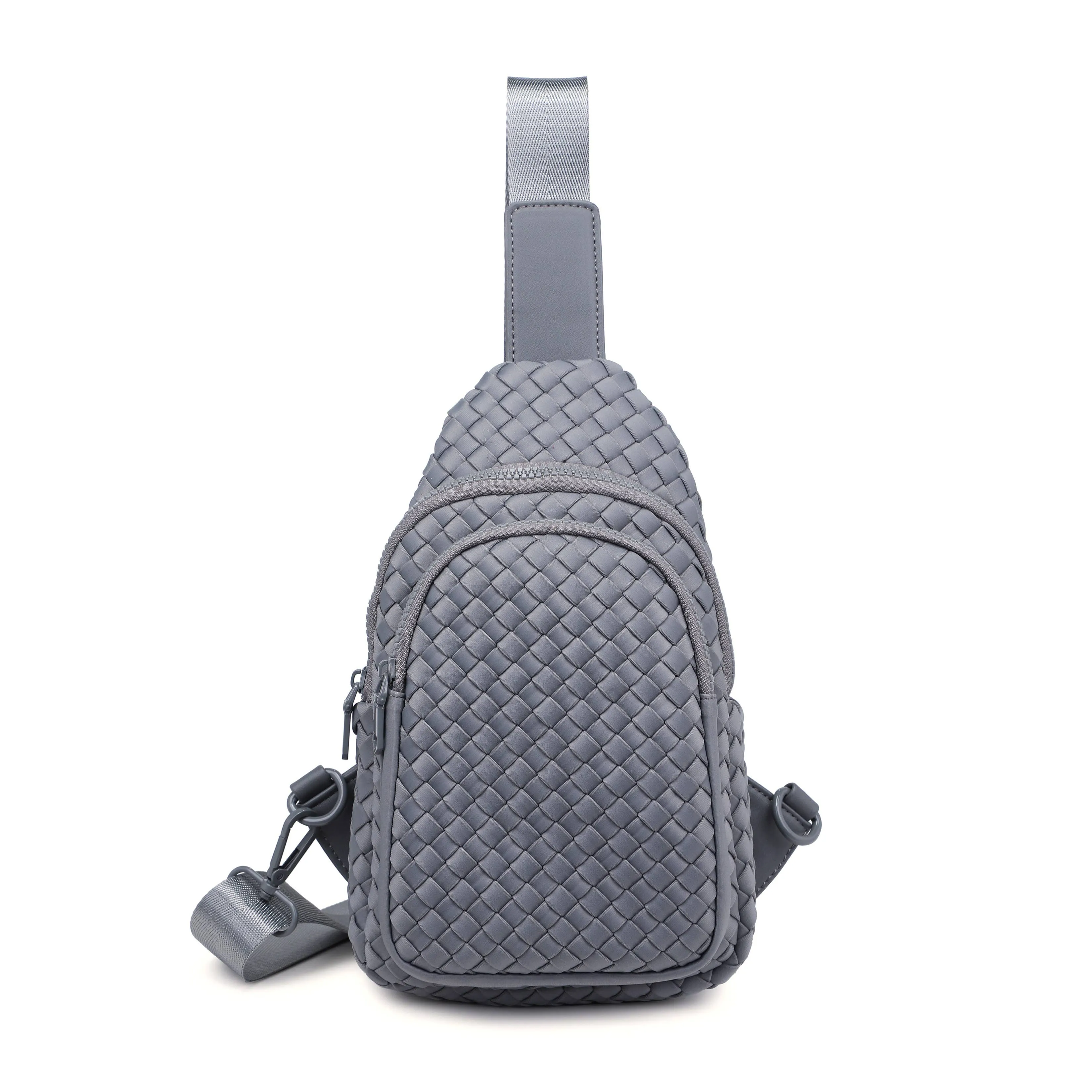 Beyond The Horizon - Woven Neoprene Sling Backpack: Cream