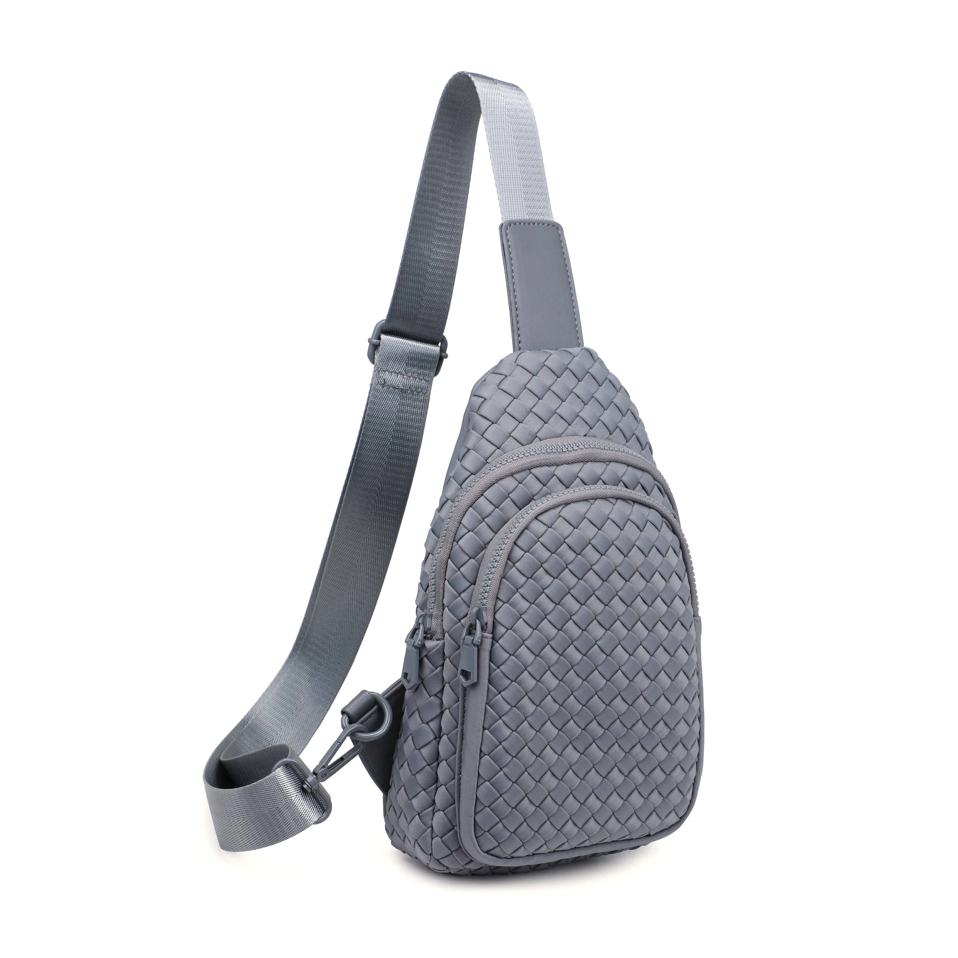 Beyond The Horizon - Woven Neoprene Sling Backpack: Cream