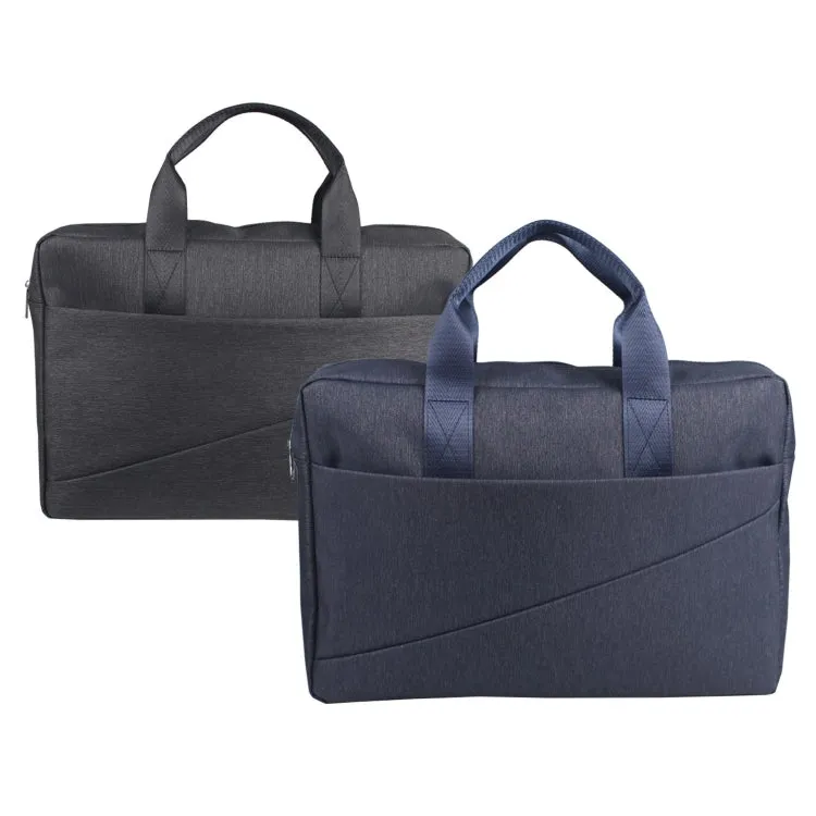 BL 8122 - Black/Blue Nylon Laptop Bag