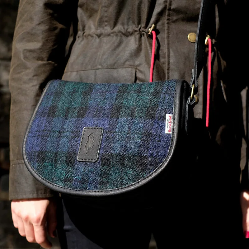 Black Watch Harris Tweed Cartridge Bag