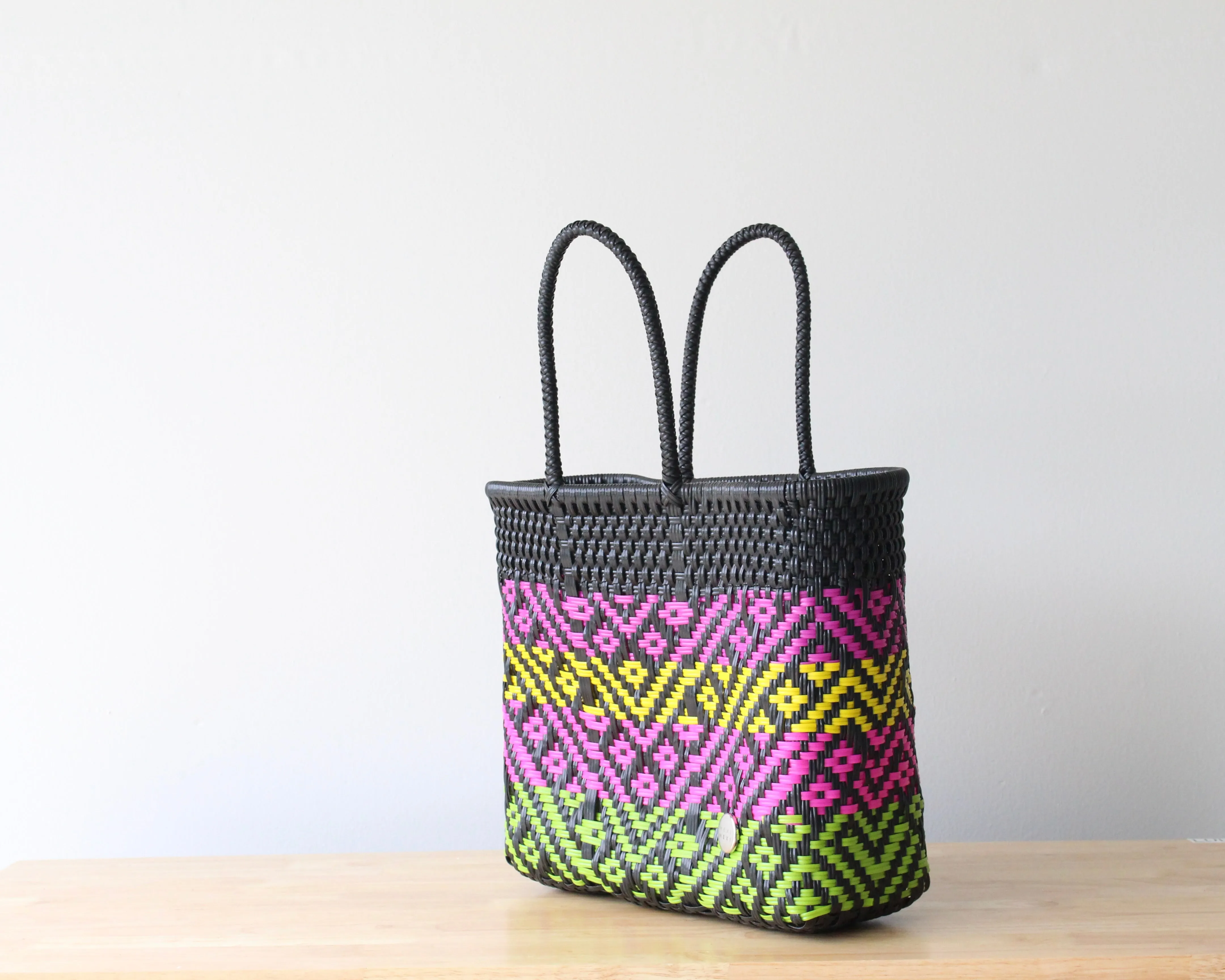 Black with colors Tote Bag by MexiMexi