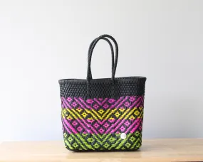 Black with colors Tote Bag by MexiMexi