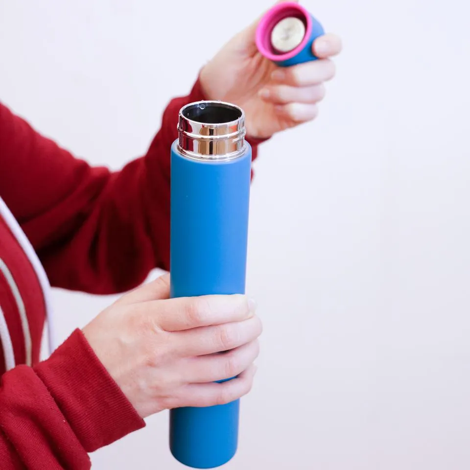 Blue Slim Thermo Bottle