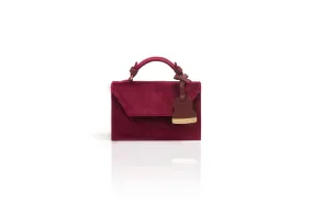 Bordeaux Velvet Mini Cynthia Top Handle