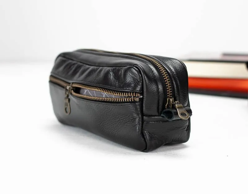 Brick case - Black leather