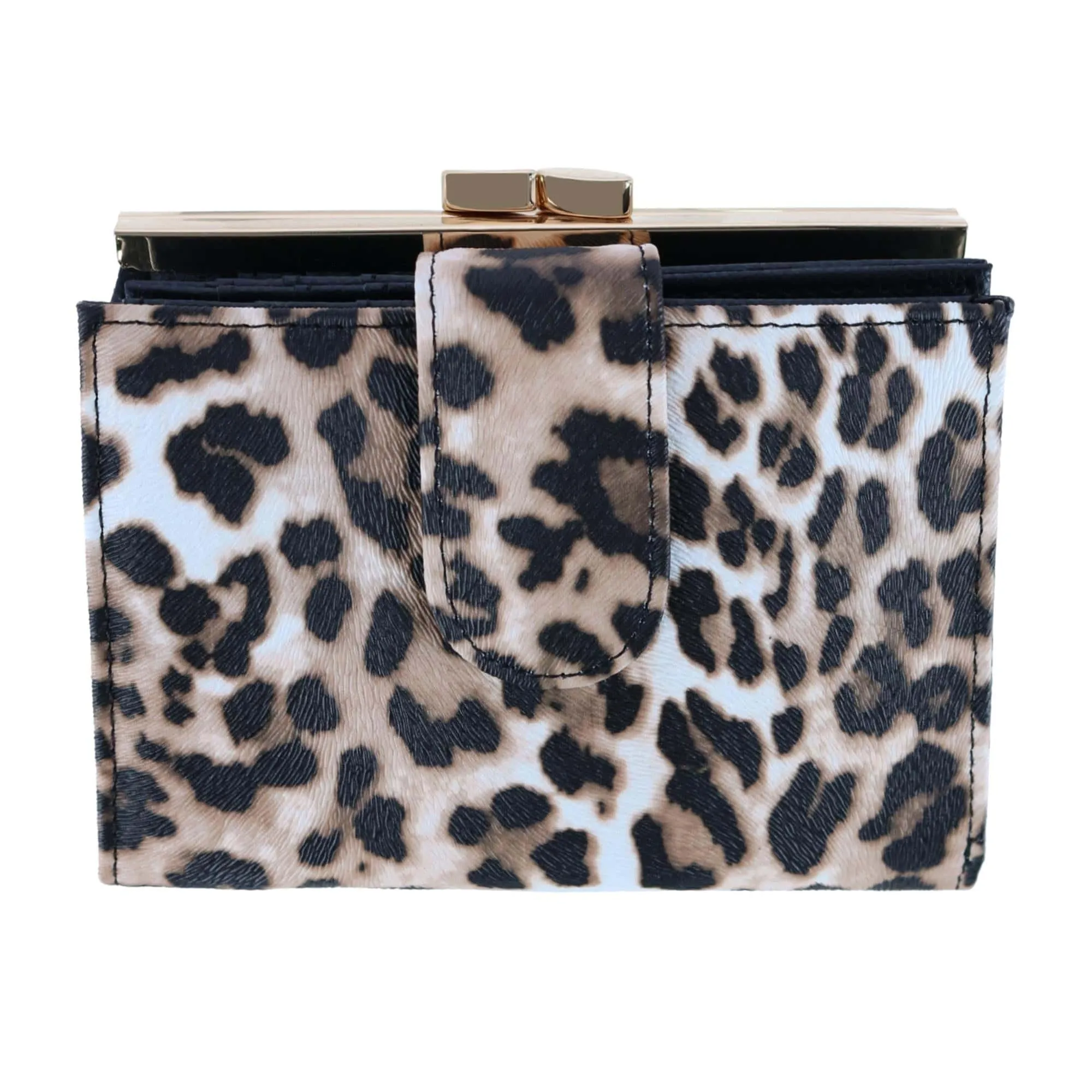 Buxton Women's Leopard Print Vegan Leather Lexington Wallet