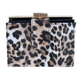 Buxton Women's Leopard Print Vegan Leather Lexington Wallet