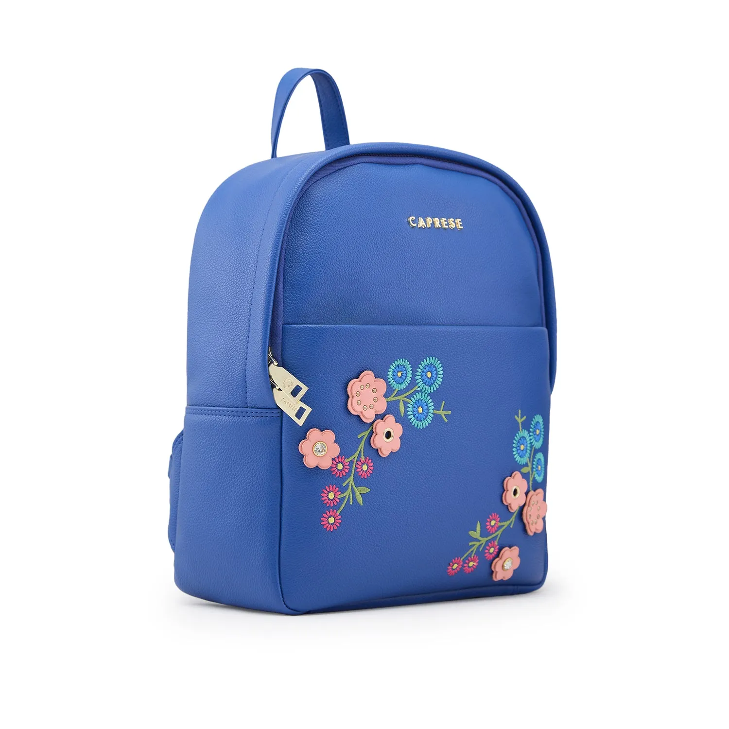 Caprese Erica Fashion Backpack Embroidered Medium Blue