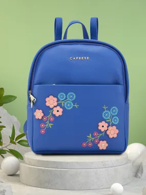 Caprese Erica Fashion Backpack Embroidered Medium Blue