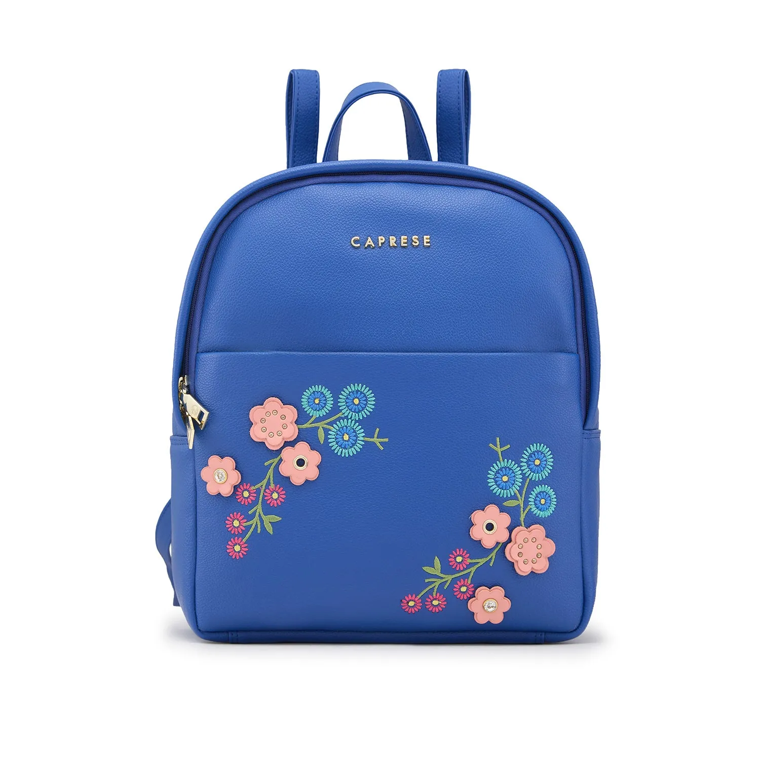 Caprese Erica Fashion Backpack Embroidered Medium Blue