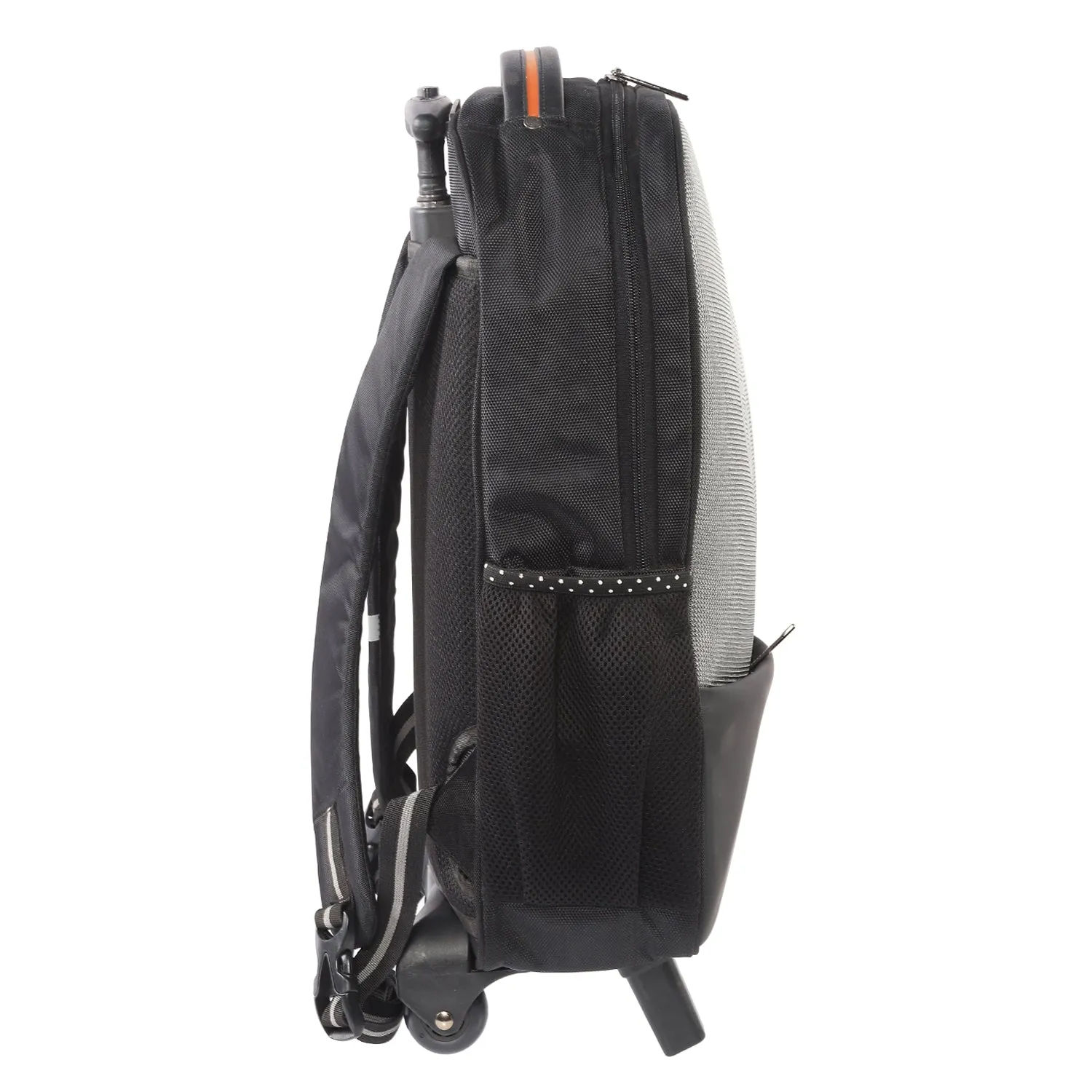 Carlton London Black Trolley Laptop Backpack