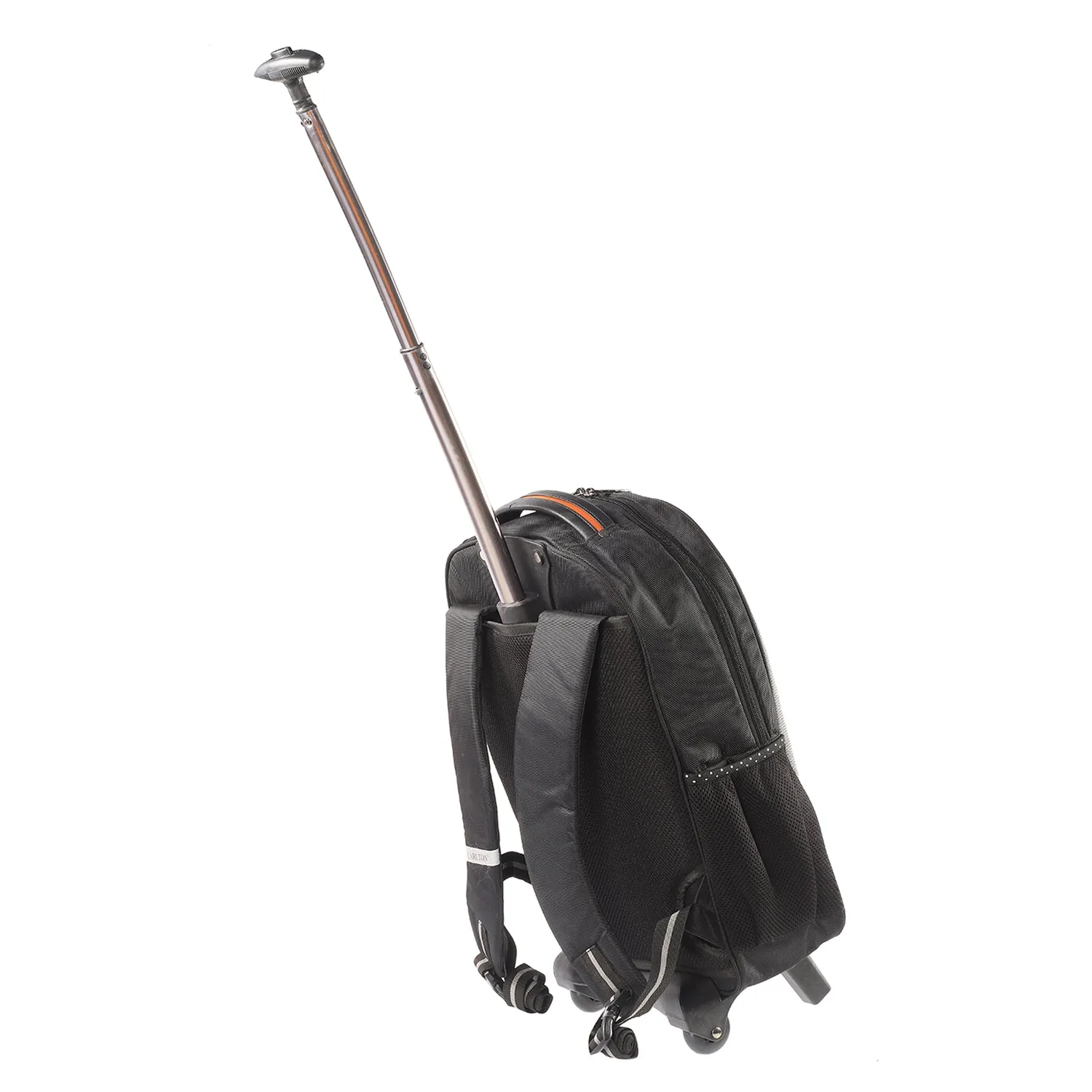 Carlton London Black Trolley Laptop Backpack