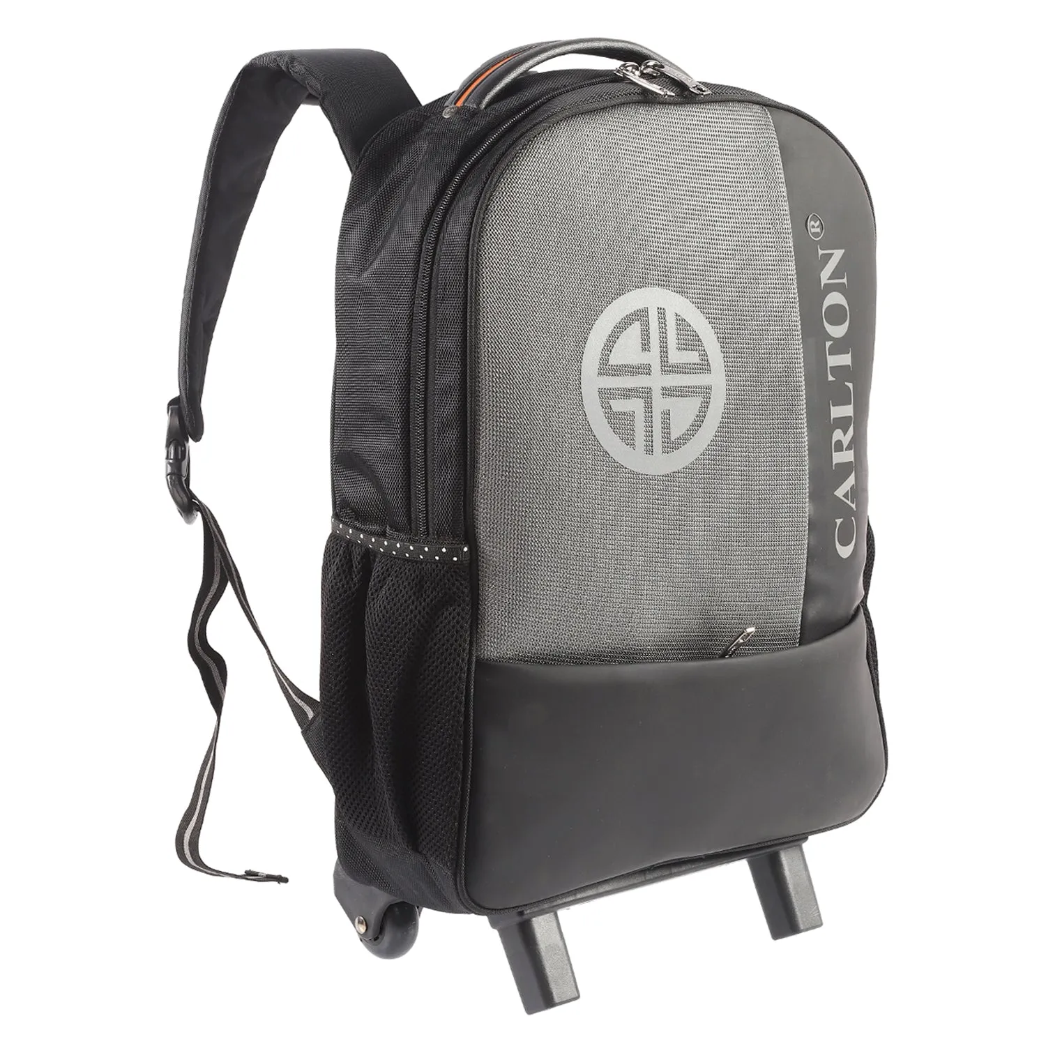 Carlton London Black Trolley Laptop Backpack