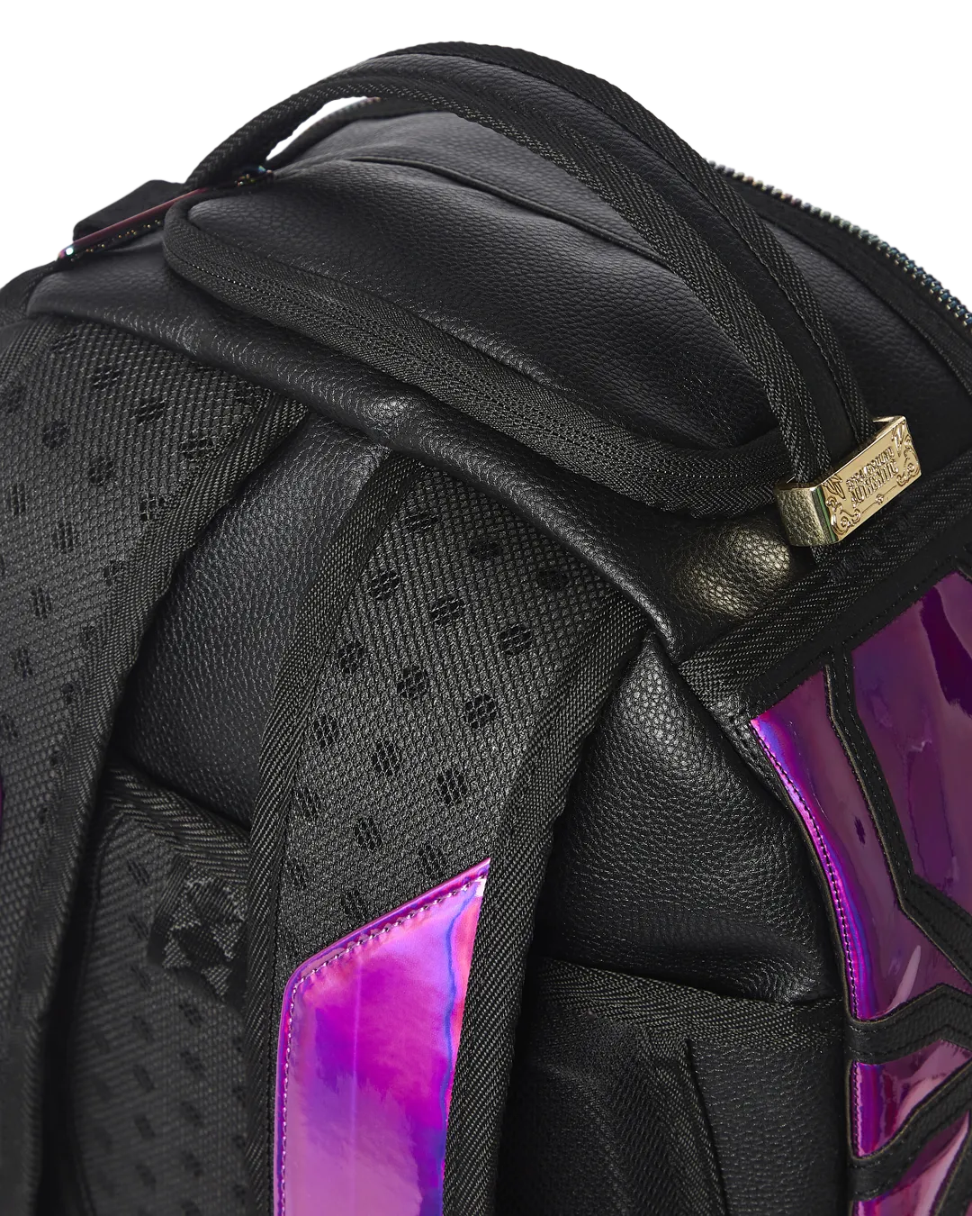 CAZZU IRIDESCENT CUT & SEW SPIDER SKULL SHARK BACKPACK (DLXV)