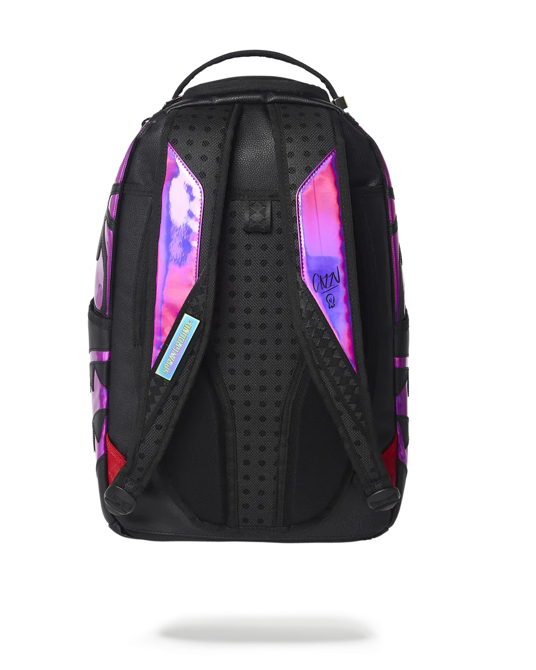 CAZZU IRIDESCENT CUT & SEW SPIDER SKULL SHARK BACKPACK (DLXV)