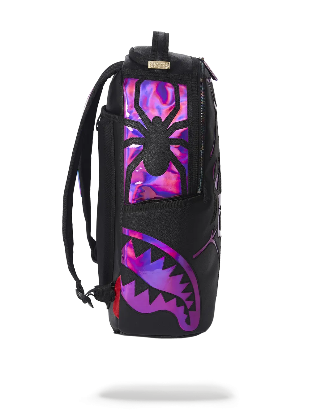 CAZZU IRIDESCENT CUT & SEW SPIDER SKULL SHARK BACKPACK (DLXV)