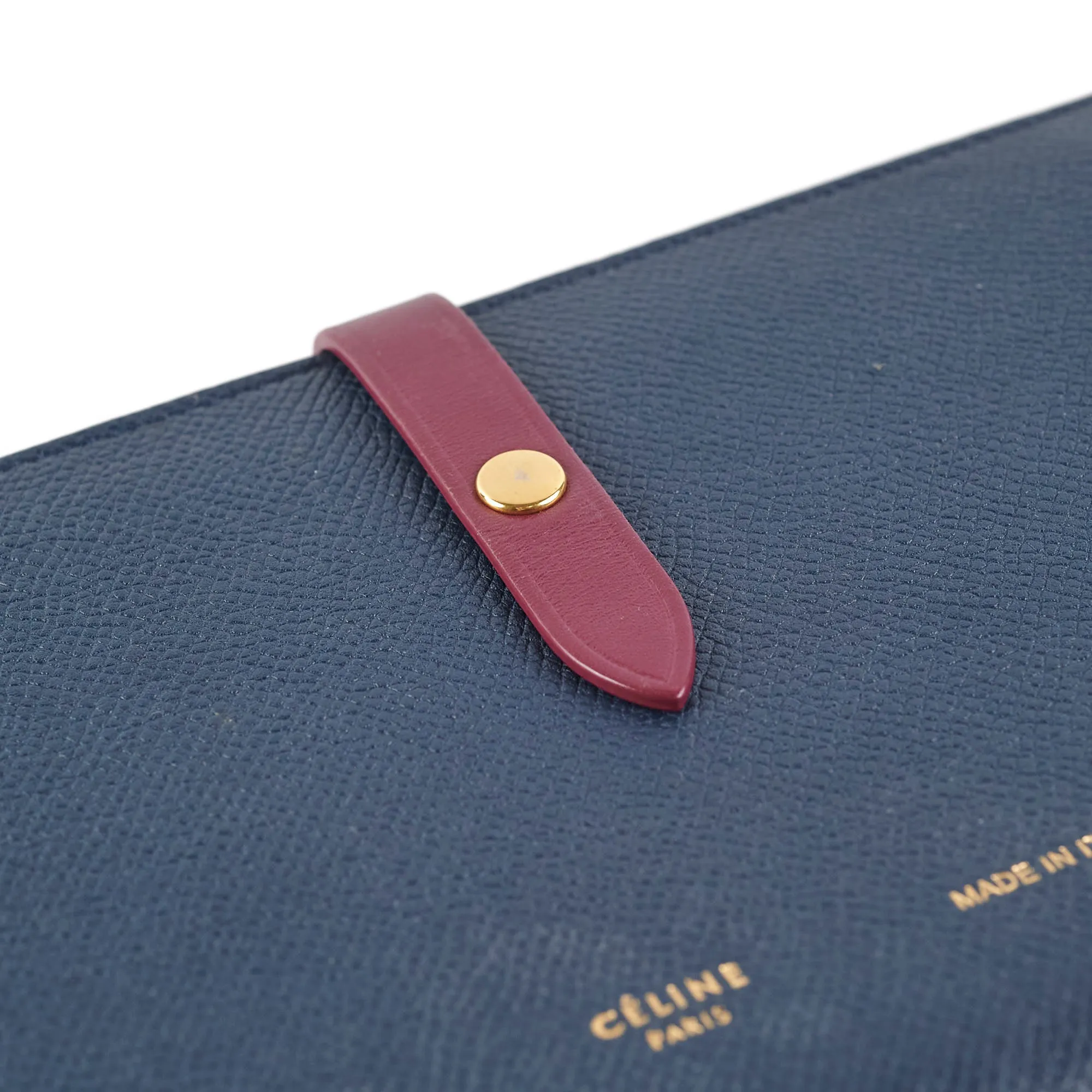 Celine Large Bicolour Strap Wallet