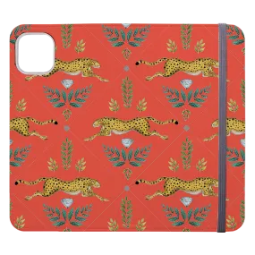 Cheetah Red By Catherine Rowe Wallet case