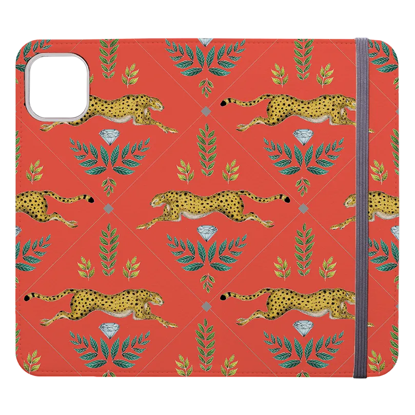 Cheetah Red By Catherine Rowe Wallet case