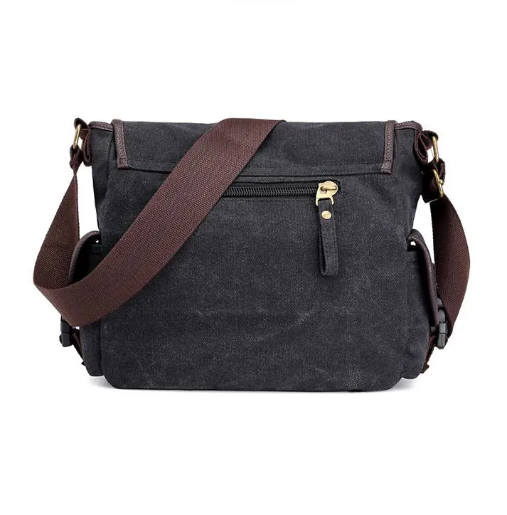 Cheggio Canvas Messenger Bag