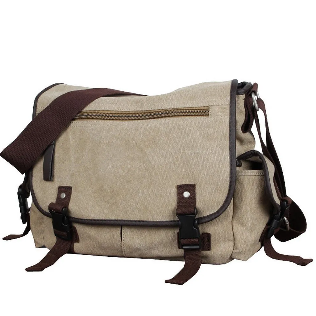 Cheggio Canvas Messenger Bag