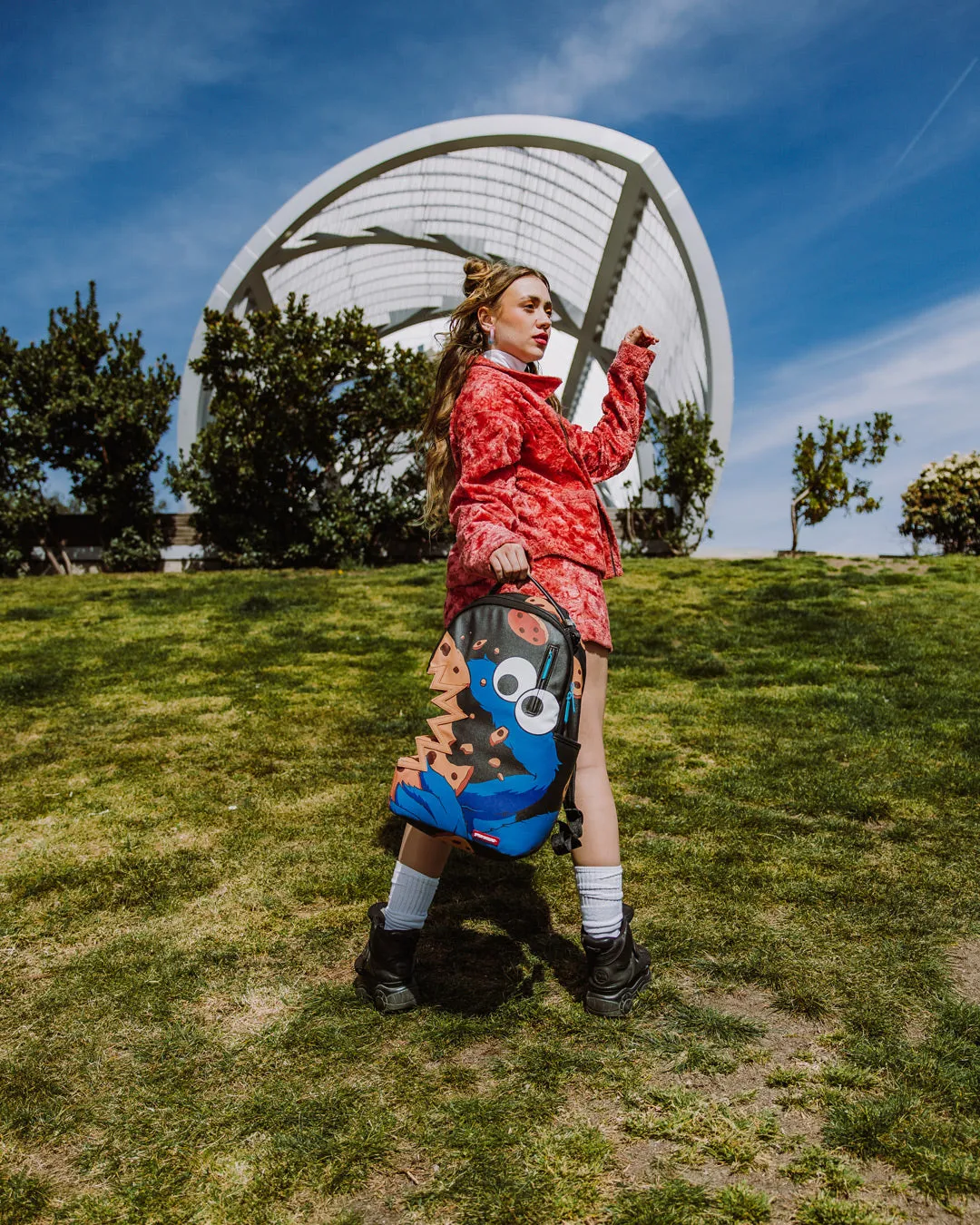 COOKIE MONSTER COOKIE SHARKBITE BACKPACK (DLXV)