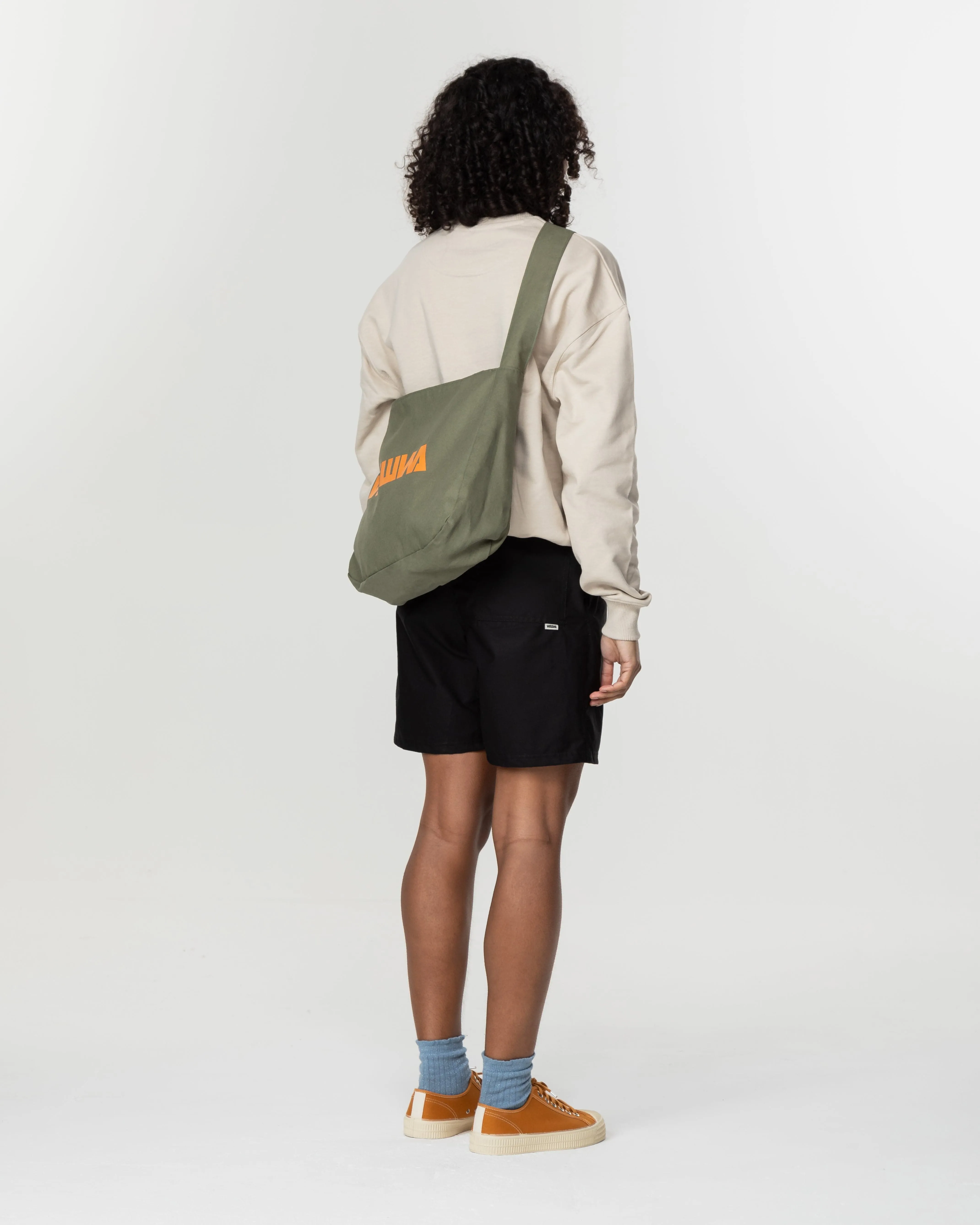 Cross Body Tote Bag - Khaki Green