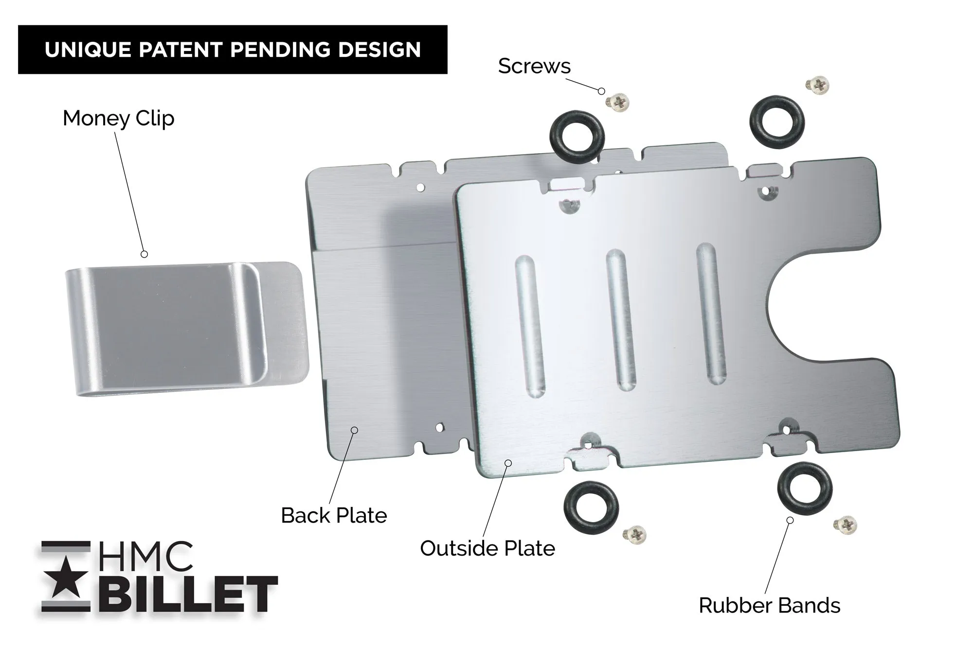 Custom Engraved BilletVault Aluminum Wallet