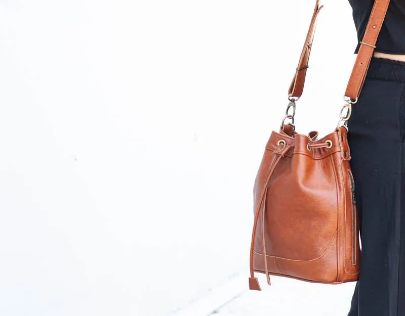 Danae bag - Brown leather