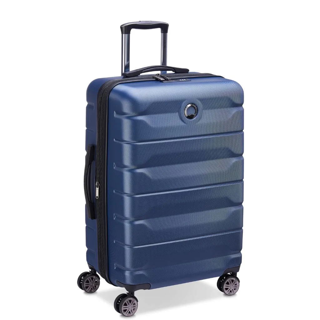 Delsey Air Amour 68cm Expandable Medium Luggage - Night Blue