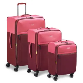 Delsey BROCHANT 3.0 Softsided Luggage Set - Pink